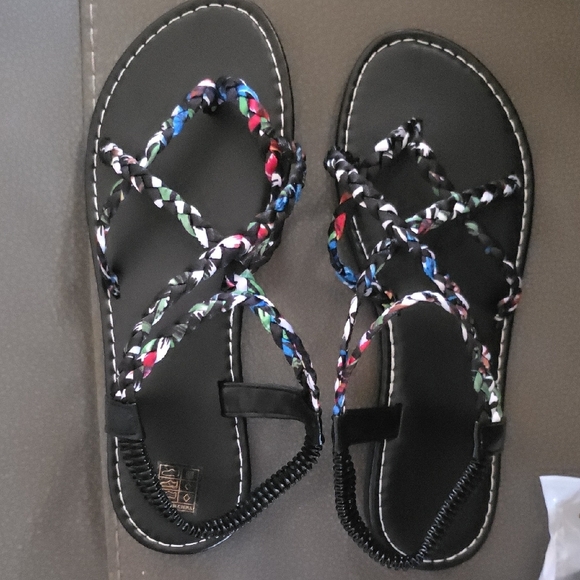 Braided Boho Sandals- Size 7.5-8 US Or 38 - Picture 1 of 1